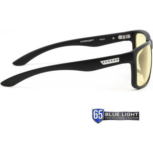  [아마존 핫딜] [아마존핫딜]By Gunnar Optiks Gaming Glasses | Blue Light Blocking Glasses | Intercept/Onyx by Gunnar | 65% Blue Light Protection, 100% UV Light, Anti-Reflective To Protect & Reduce Eye Strain & Dryness