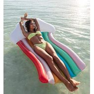 [아마존 핫딜]  [아마존핫딜]Gupamiga Pool Floats Inflatable Rafts Rainbow Pool Toys Floatie Lounge Outdoor Swimming Pool, Pool Floats for Adults & Kids