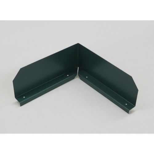  Gutterworks.com Bent (Inside Corner) Gutter Valley Splash Guards - 3 ct Grecian Green