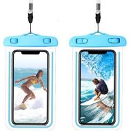 [아마존베스트]Guzack Pack Waterproof Phone Case Universal Cellphone Dry Bag Pouch for iPhone 11/11 Pro/XS/XR/SE 2020, Galaxy S20+ up to 6.9”, Durable Luminous Underwater Case Cover with Neck Strap for