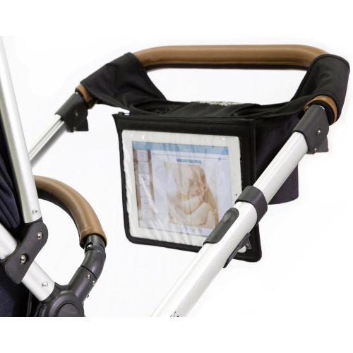  [아마존베스트]Guzzie+Guss guzzie+Guss Parent Stroller Media Console, Fits Most Stroller Handles, Features Two Insulated Cup-Holders, A Centered Storage Compartment, A Front Tactile Pocket, A Removable Table