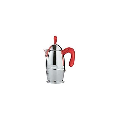  Guzzini Zaza Art and Cafe 1-Cup Coffee Maker, Red