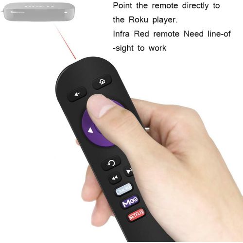  [아마존베스트]Gvirtue Replacement Lost Remote Control Compatible with Roku 1, Roku 2, Roku 3, Roku 4, (HD, LT, XS, XD), Roku Express. Do NOT Support Roku Stick, Roku Premiere, Roku Ultra, Roku T