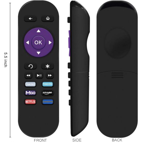  [아마존베스트]Gvirtue Replacement Lost Remote Control Compatible with Roku 1, Roku 2, Roku 3, Roku 4, (HD, LT, XS, XD), Roku Express. Do NOT Support Roku Stick, Roku Premiere, Roku Ultra, Roku T