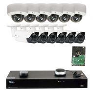 GW Security Inc GW Security 16CH H.265 4K NVR 5-Megapixel (2592 x 1920) 4X Optical Zoom Network Plug & Play Video Security System, 12pcs 5MP 1920p 2.8-12mm Motorized Zoom POE Weatherproof Dome IP