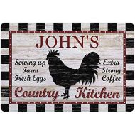 Gxiliru Country Kitchen Personalized Custom Metal/Wood Signs Retro Creative Home Private Kitchen Stove Dining Room Custom Decoration Hanging Sign Gift for Mother Grandma Chef