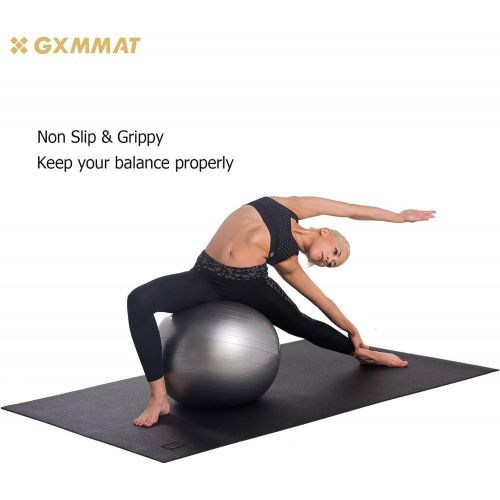  Gxmmat Large Yoga Mat 72x 48(6x4) x 7mm for Pilates Stretching Home Gym Workout, Extra Thick Non Slip Anti-Tear Exercise Mat