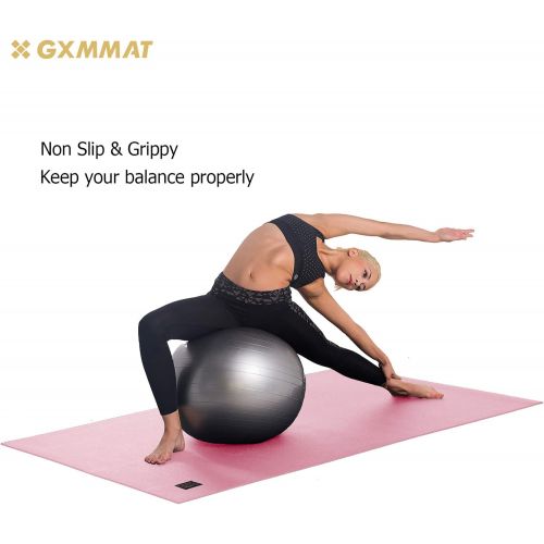  Gxmmat Large Yoga Mat 72x 48(6x4) x 7mm for Pilates Stretching Home Gym Workout, Extra Thick Non Slip Anti-Tear Exercise Mat