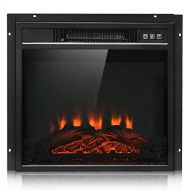 GXP 18 Electric Fireplace Freestanding &Wall-Mounted Heater Log Flame Remote 1400W