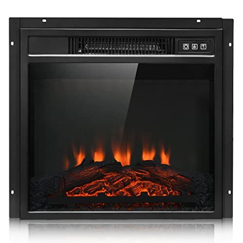  GXP 18 Electric Fireplace Freestanding &Wall-Mounted Heater Log Flame Remote 1400W