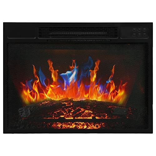  GXP 1500W Electric Fireplace Stove, Freestanding Fireplace Heater, 23In Retro Style