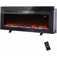 GXP 50 Upgraded Electric Fireplace Heater Fireplace Insert & Wall Mounted W/Remote