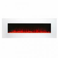 GXP 50 Electric Fireplace Wall Mounted Ultra Thin Low Noise with Remote White
