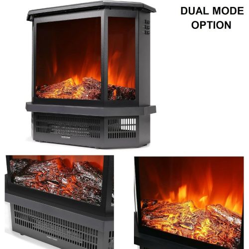  GXP Protable Electric Fireplace Stove Heater Realistic Adjustable 3D Flame Effects