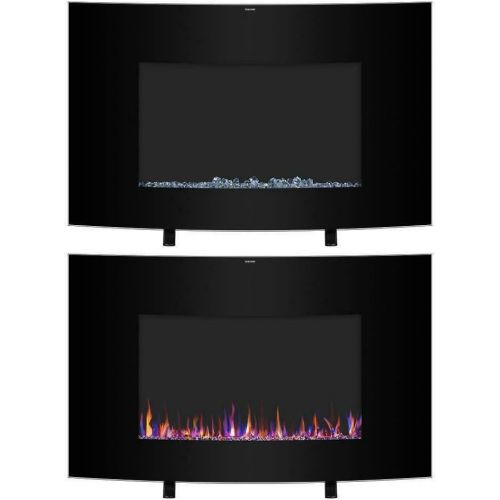  GXP 35 Electric Fireplace Wall Mounted Freestanding Multi Colored Flames 2021