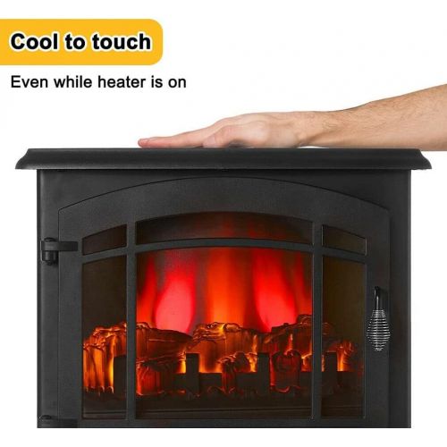  GXP 23 1400W Electric Fireplace Stove Heater Realistic Flame with Remote Protable