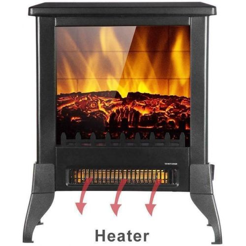  GXP 14 Electric Fireplace Space Stove Heater Freestanding with Realistic Flame 2021