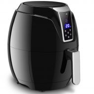 Gymax Electric Air Fryer 3.4Qt 1400W Oil-less Free Temperature and Time Control