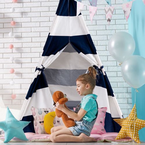  Gymax Portable Play Tent Teepee Children Playhouse Sleeping Dome wCarry Bag