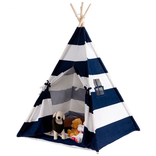  Gymax Portable Play Tent Teepee Children Playhouse Sleeping Dome wCarry Bag