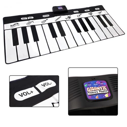  Gymax 24 Key Gigantic Piano Keyboard Dance Playmat Kids Toy w 8 Instrument Settings