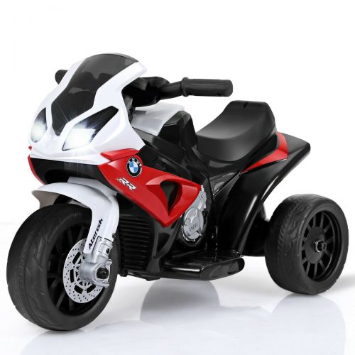  Gymax Kids Ride On Motorcycle BMW Licensed 6V Electric 3 Wheels Bicycle w Music&Light