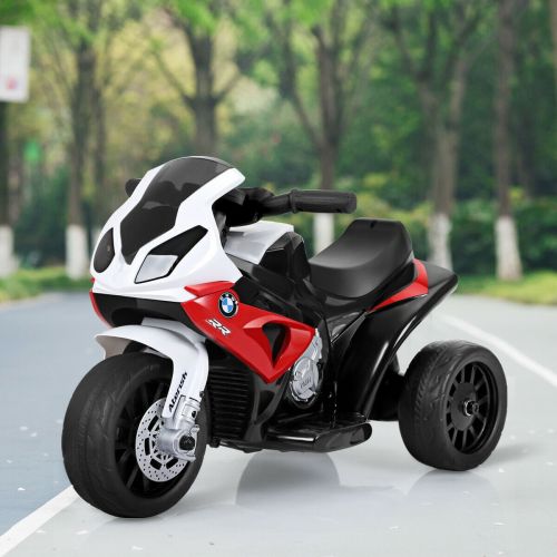  Gymax Kids Ride On Motorcycle BMW Licensed 6V Electric 3 Wheels Bicycle w Music&Light
