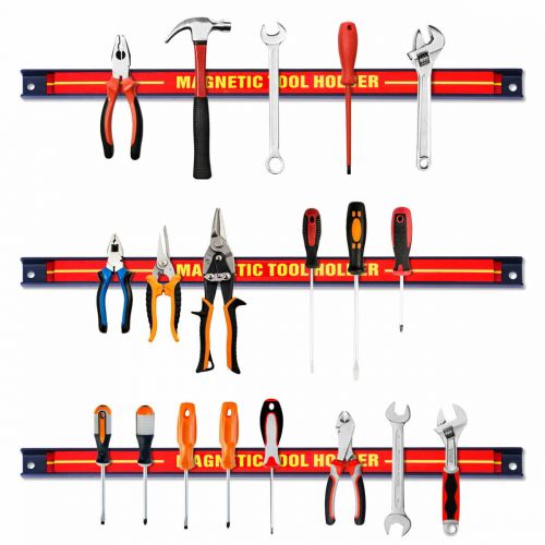  Gymax 6 PCS 18 Magnetic Tool Holder Bar Organizer Storage Rack Knife Wrench Pilers
