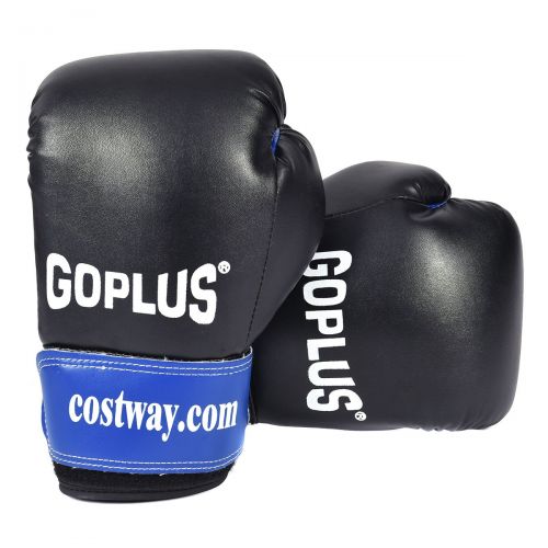  Gymax Boxing Punching Bag Set wPunch Bag, Gloves, Jump Rope, Mount Hook Hanger, Punching Bag Boxing Gloves for Kids