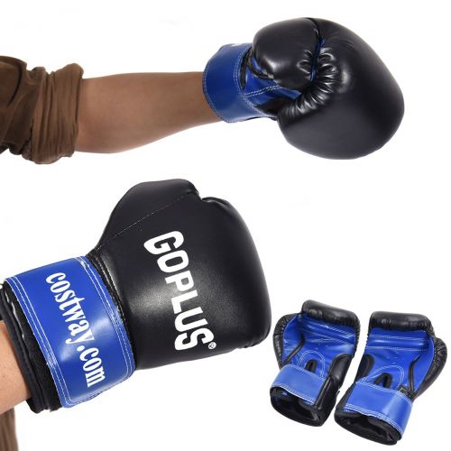  Gymax Boxing Punching Bag Set wPunch Bag, Gloves, Jump Rope, Mount Hook Hanger, Punching Bag Boxing Gloves for Kids