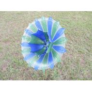 GypsyDecor Garden Glass Flower - Hand Painted - Suncatcher - Yard Art Sculpture - No glue used! - ‘Indoor/Outdoor Free Spirit Decor’ - (SGF26)