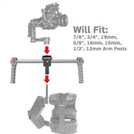 GyroVu Universal Armpost Adaptor for attaching DJI Ronin-M/MX to Tiffen/Steadycam G40, G50, G60 G70, Scout, Zephyr; Glidecam X-10, X-20, X-30, X-45, Gold; GPI Pro Atlas, Titan; Act