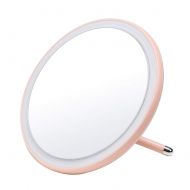 Gyswshh Makeup Mirror,Folding,Adjustable LED Portable Desk Reading Lamp Night Light Red