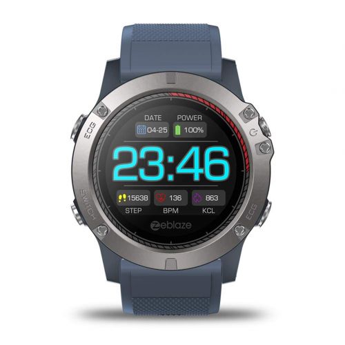 Gyswshh Vibe 3 ECG Touch Smart Bracelet Heart Rate Sleep Monitor Fitness Tracker Blue