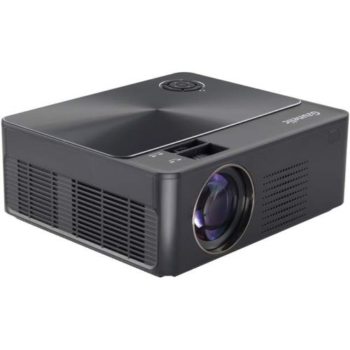  6200 Lumens 1080p Projector, Gzunelic Home Theater Full HD Projector ,80,000 Hours LED Lamp Video Proyector Built in 2 HI-FI Stereo Speakers with 2 HDMI USB AV VGA Audio Connection