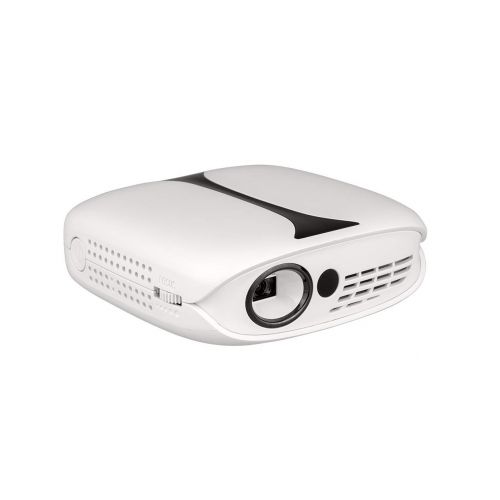  Mini DLP Projector, Gzunelic LCD Portable Video Projector Wireless synchronize to Phone by Airplay or Miracast, Home Theater 1080p Full HD Proyector Built in Lithium Battery, ±40°