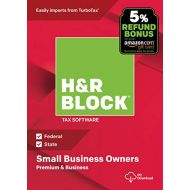 H&R Block Tax Software Premium & Business 2018 with 5% Refund Bonus Offer [Amazon Exclusive] [PC Download]