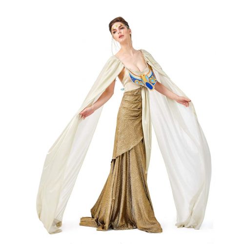  H&ZY Women Kids Halloween Ancient Egypt Cleopatra Princess Costume Dress Cosplay Long Dresses