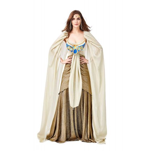  H&ZY Women Kids Halloween Ancient Egypt Cleopatra Princess Costume Dress Cosplay Long Dresses