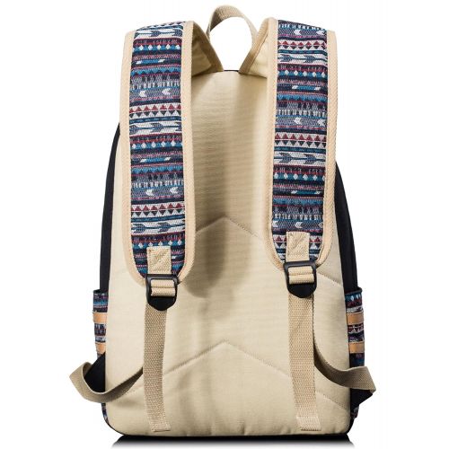  H HIKKER-LINK Cute Pattern Backpack School Laptop Book Bag Rucksack Dark Blue