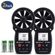 [아마존 핫딜] [아마존핫딜]H HOLDPEAK Holdpeak HP-866B 2Pcs Digital Anemometer Handheld LCD Wind Speed Meter Measuring Wind Speed, Temperature Wind Chill Backlight Max/Min Data