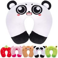 [아마존베스트]H HOMEWINS Travell Pillow for Kids Toddlers-Soft Neck Head Chin Support Pillow,Cute Animal,Comfortable in Any Sitting Position for Airplane,Car,Train,Machine Washable,Children Gift