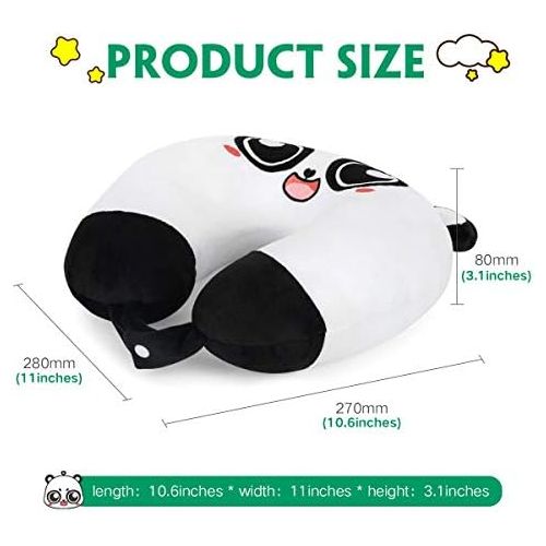  [아마존베스트]H HOMEWINS Travell Pillow for Kids Toddlers-Soft Neck Head Chin Support Pillow,Cute Animal,Comfortable in Any Sitting Position for Airplane,Car,Train,Machine Washable,Children Gift