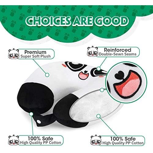  [아마존베스트]H HOMEWINS Travell Pillow for Kids Toddlers-Soft Neck Head Chin Support Pillow,Cute Animal,Comfortable in Any Sitting Position for Airplane,Car,Train,Machine Washable,Children Gift