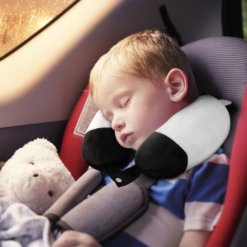  [아마존베스트]H HOMEWINS Travell Pillow for Kids Toddlers-Soft Neck Head Chin Support Pillow,Cute Animal,Comfortable in Any Sitting Position for Airplane,Car,Train,Machine Washable,Children Gift