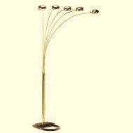 H-M SHOP Modern Style of 5 Arm Arch Floor Lamp - Gold