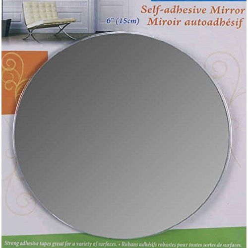  H.E. 3-Pc Personal Makeup Self-Adhesive Mirror (Round 6 Dia)