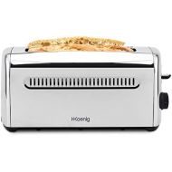 H.KOENIG TOS32 Toaster 4 Scheiben, Edelstahl