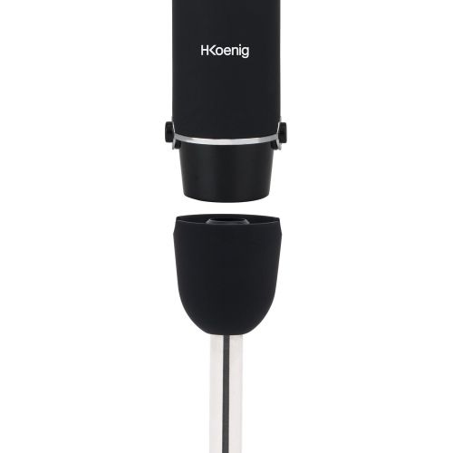  H.Koenig MIX50 Handmixer / Edelstahl-Klingen / Soft Touch Beschichtung / 750 W / schwarz