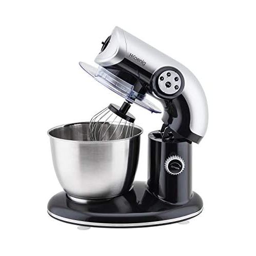  H.Koenig KM80 Stand Mixer, 1000 Watt, Black